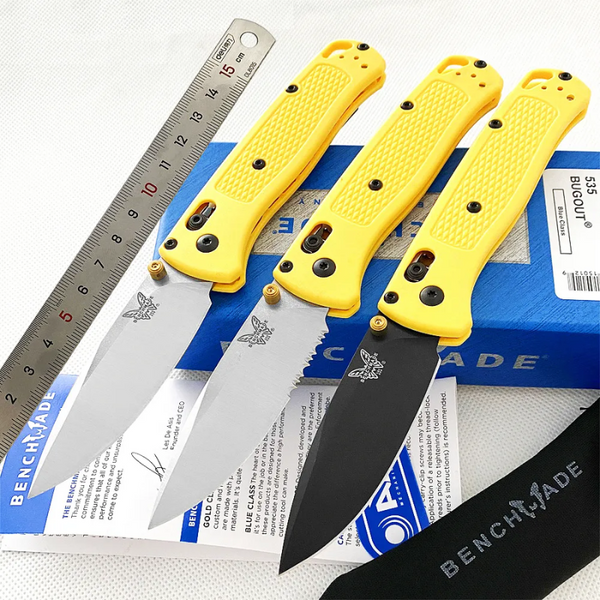 BENCHMADE Bugout 533/535 Knife For Hunting Yellow - Sood Shop™