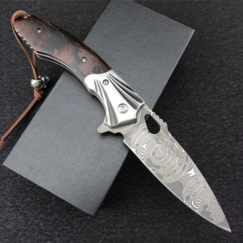 Damascus Art Knife For Hunting - Sood Shop™